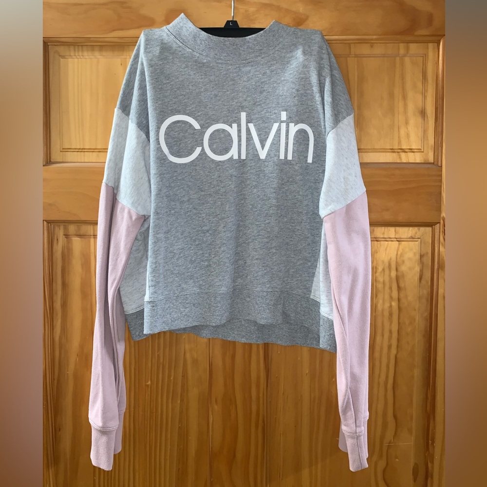 Calvin Klein long sleeve belly Sweatshirt Size XL MINT
